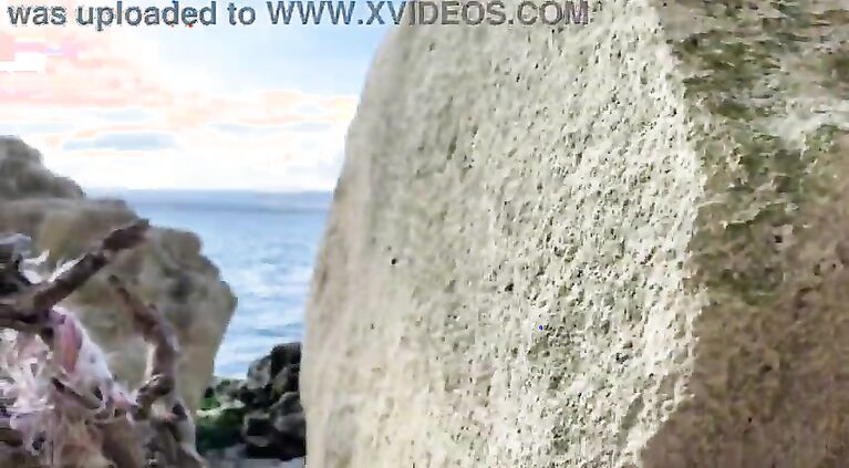 Outdoor sex beach with sexy stranger Risky fuck