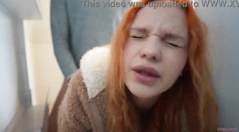 I got stuck in the fucking fridge and my stepbrother fucked me in the pussy for creampie!