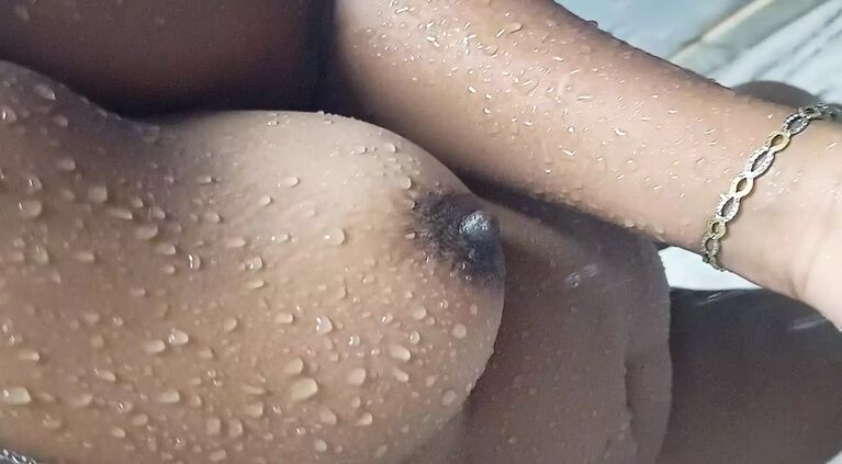 Hot wife bath time in shower