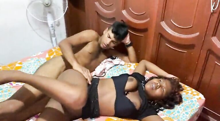 My stepsister and I played hot challenges on the porch of the house