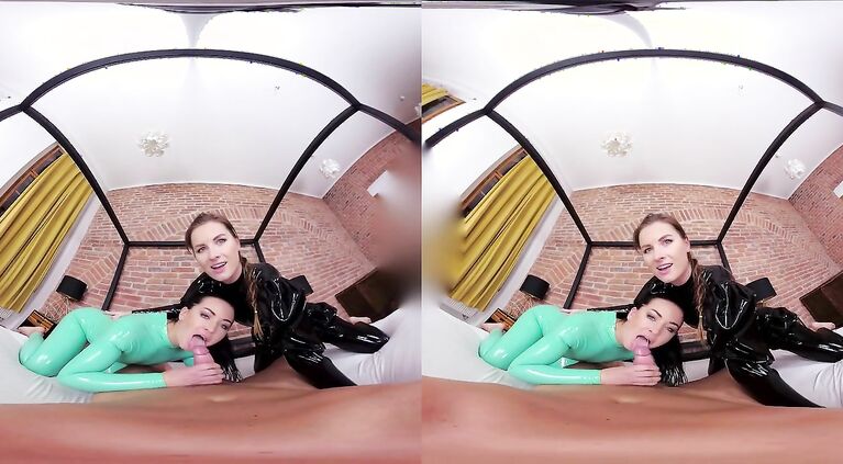 Czech VR Fetish 231 - Overall Latex Threesome