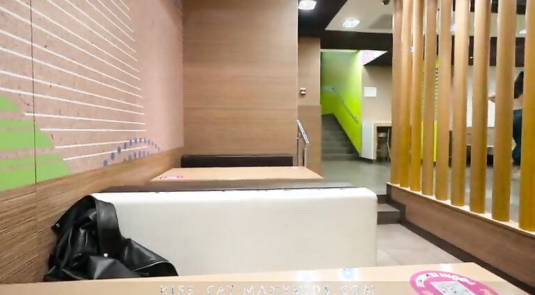 Why step son in public toilet with step mom? ︎ Stepmommy get risky cum in coffee ︎︎︎
