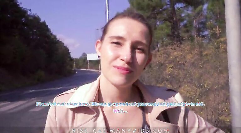 Public Agent Pickup 18 Babe for Pizza / Outdoor Sex and Sloppy Blowjob