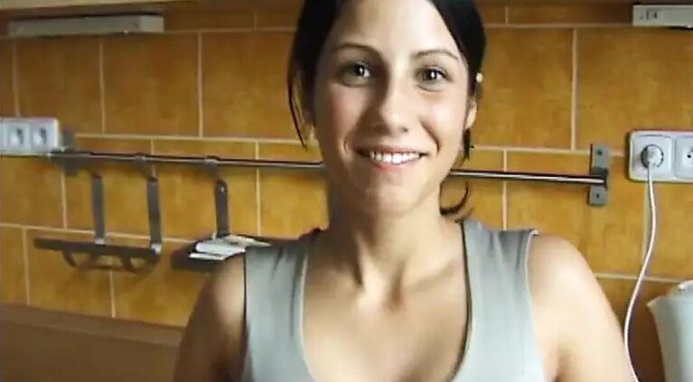 I present to you Lucie a real brunette fairy with a great desire to show herself on a porn site