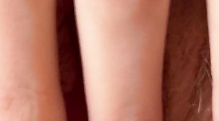 Close-up wet juicy pussy spreading, teen bitch ready to fuck